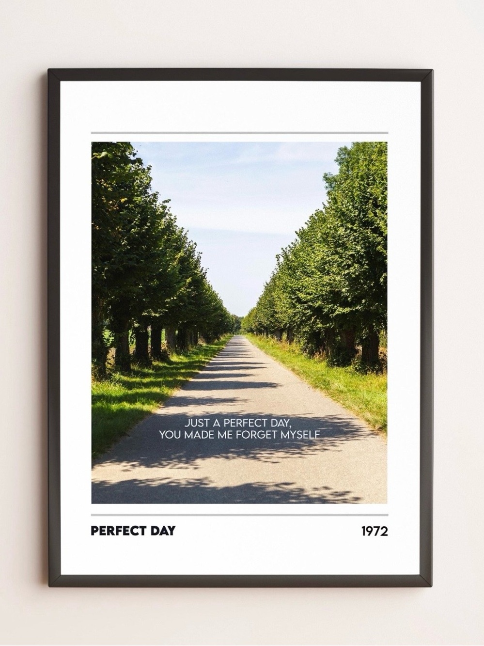 Lou Reed “Perfect Day” Minimalist Art Print